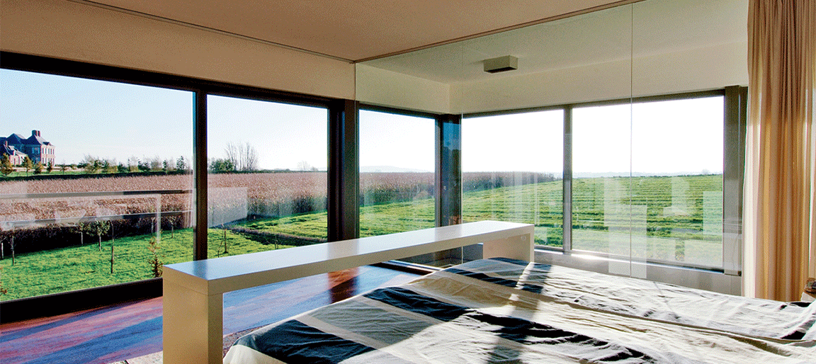 Electrically activated PDLC Smart Film and Smart Glass that change between Clear and Opaque with the flick of a switch or press of a remote for instant privacy.