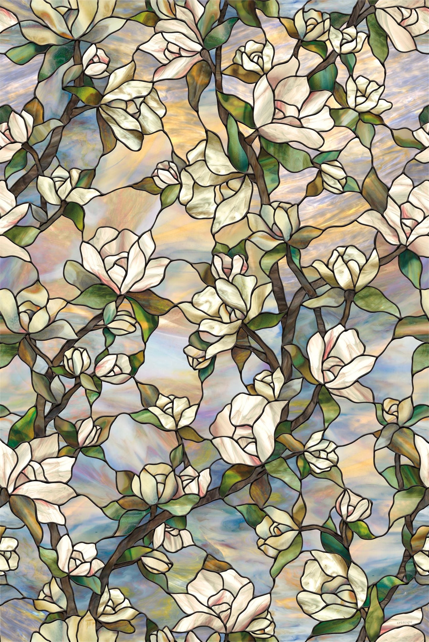 Star Magnolia (Static Window Film) - 610 x 914mm