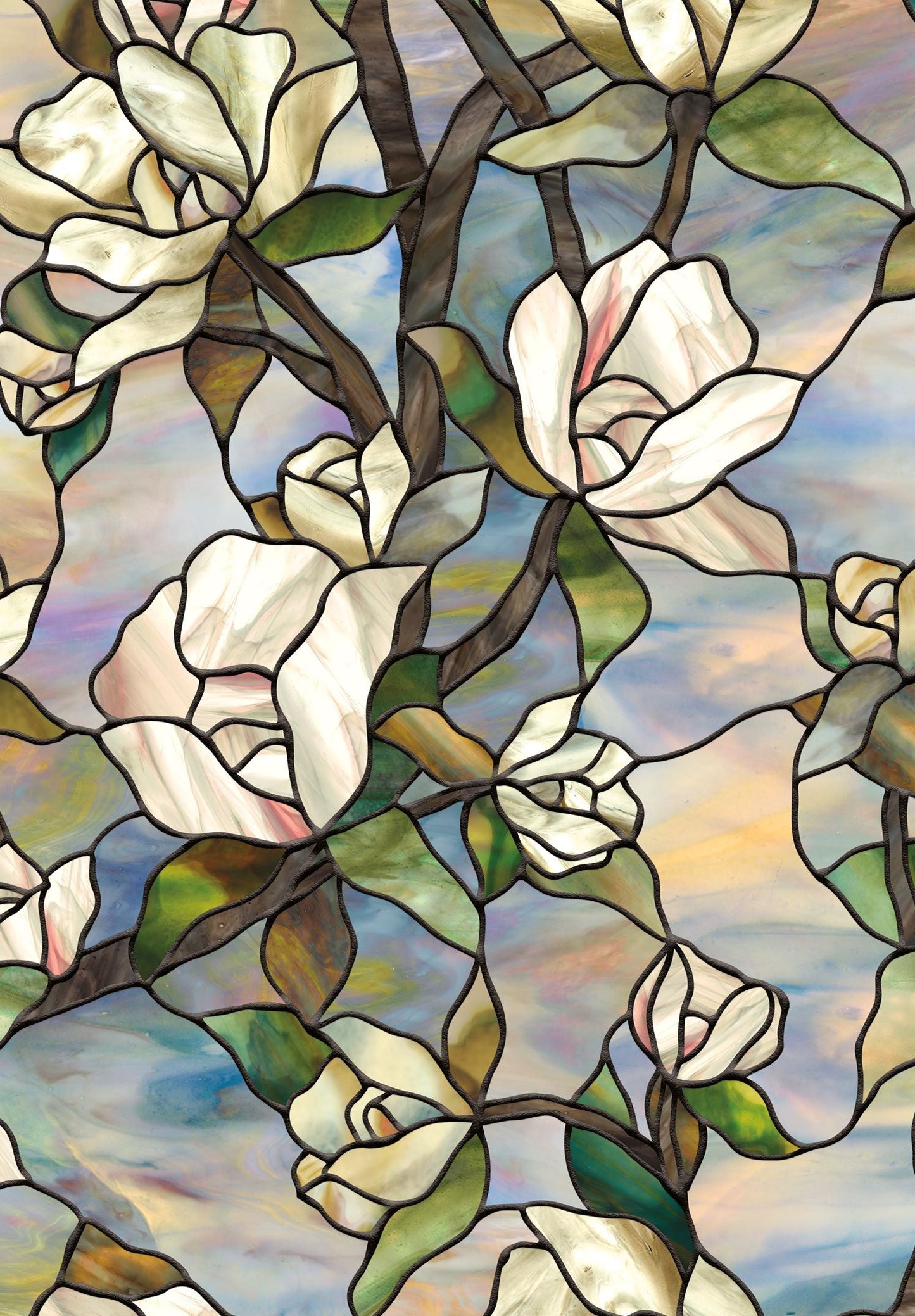 Star Magnolia (Static Window Film) - 610 x 914mm